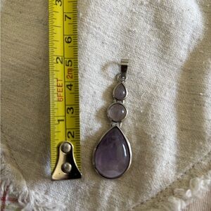 Elegant Purple Pendant Necklace